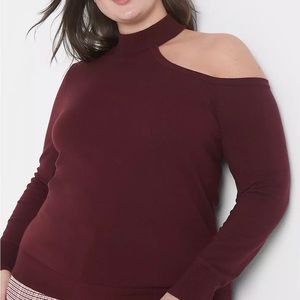 Lane Bryant Mock Cut Out Sweater